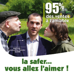 <h4>La SAFER vous l’allez l’aimer !</h4><h5>Campagne de pub SAFER Bourgogne Franche-Comté</h5>